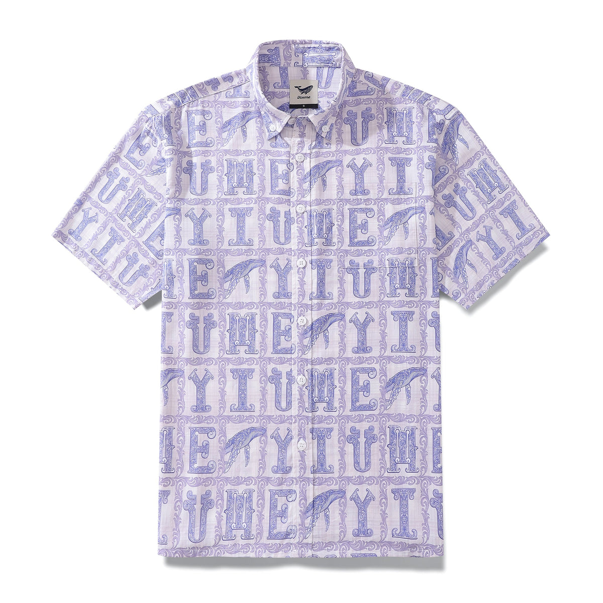 Men's 1970s Vintage Hawaiian Shirt Yiume Print Button-down Short Sleeve Aloha Shirt Tencel™ Yiume (tencel™) By Sun