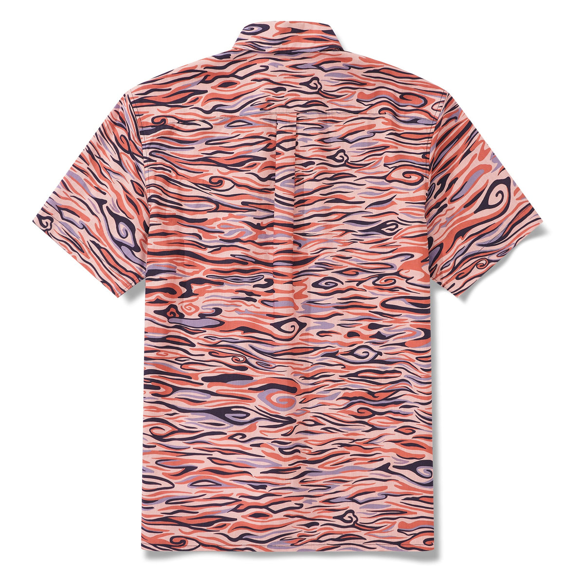Men's Pink Hawaiian Shirt Short Sleeve Button-down 100% Cotton Aloha Celestial Harmony By Yakima