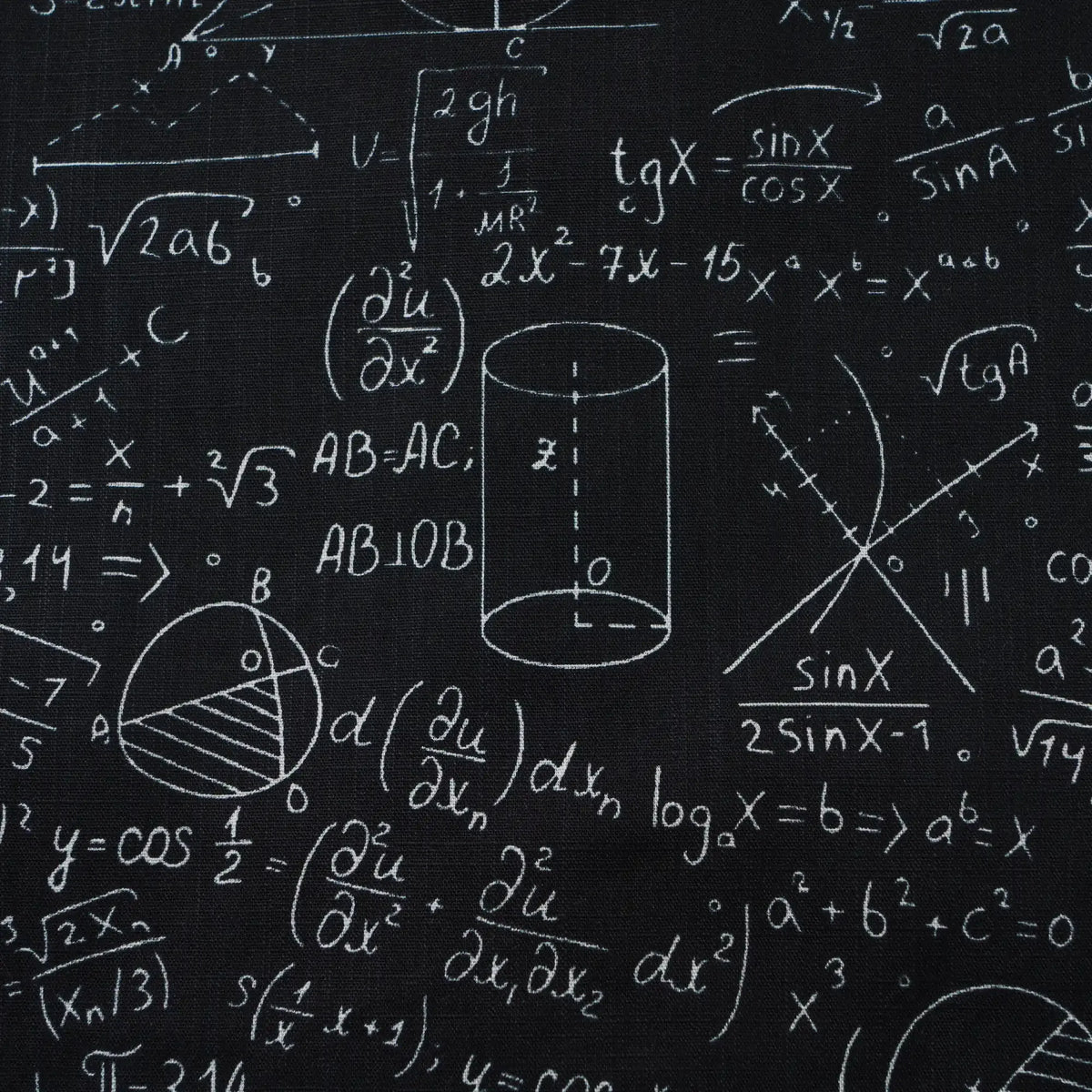 Geek Chic Men's Hawaiian Shirt Short Sleeve Button-down 100% Cotton Black Aloha The Problem Solver Math Formula Physics Equation Science Chalkboard By Yana