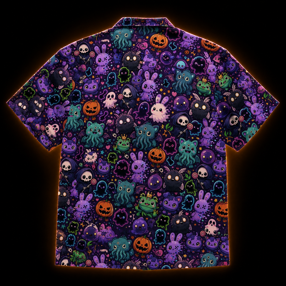 Too Cute To Trust Aloha Shirt — Creepy Cute Halloween