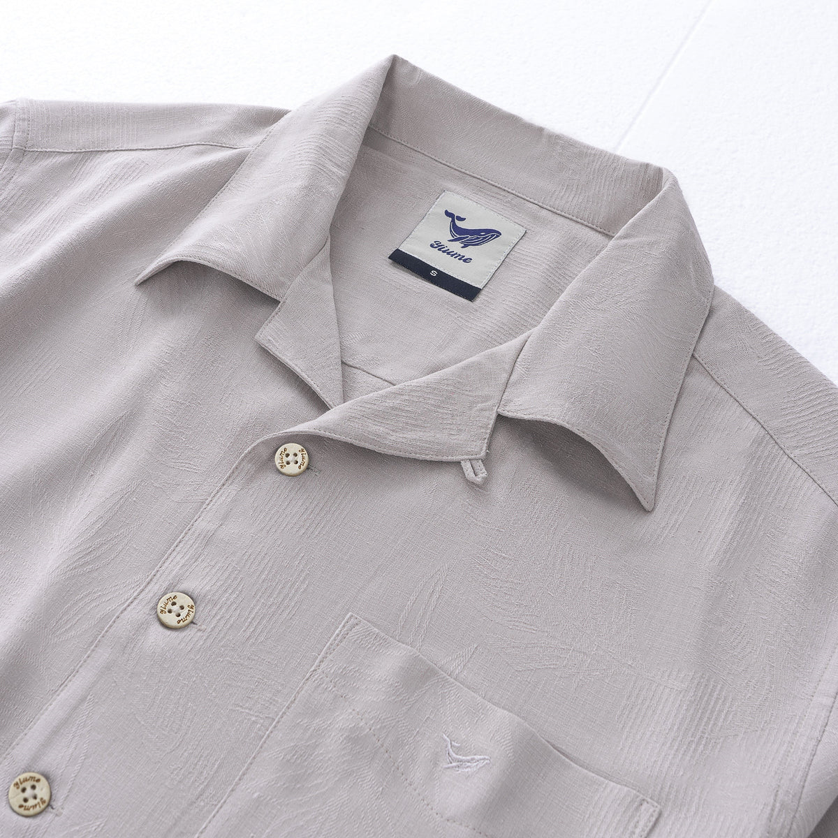 Hawaiian Shirt For Men Silk Jacquard Camp Collar