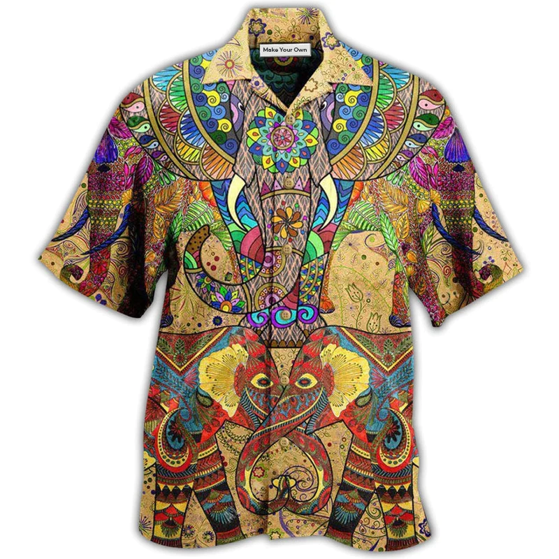 Elephant The Colorful Vintage - Hawaiian Shirt